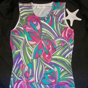 Neiman Marcus floral printed 100% Cashmere size S